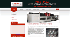 Desktop Screenshot of polyplas-feedscrews.com