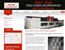 Tablet Screenshot of polyplas-feedscrews.com